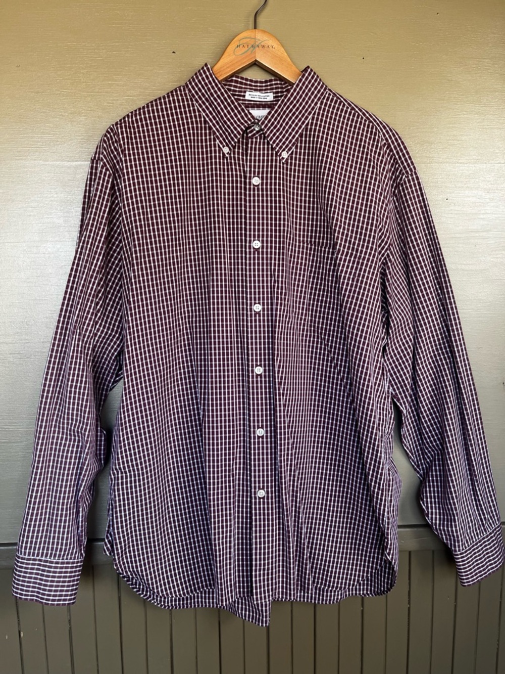 J. Crew 80’s 2 Ply Checkered Casual Button/down XL